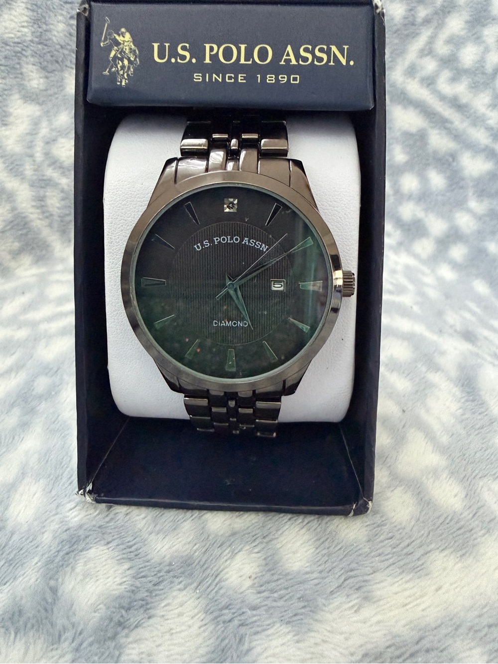 U.S. Polo Assn. Black Stainless Steel Watch